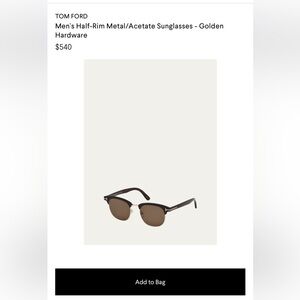 Tom Ford sunglasses practically brand new never worn. Have case for it as well.